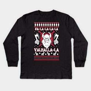 My Valhalla Ugly Christmas Kids Long Sleeve T-Shirt